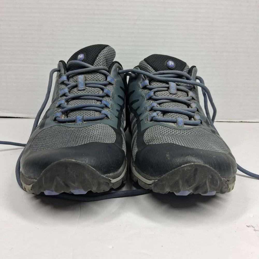 Merrell‎ Siren Edge 3 Womens 9.5 Hiking Shoes Black Blue Trail Sneakers J41316
